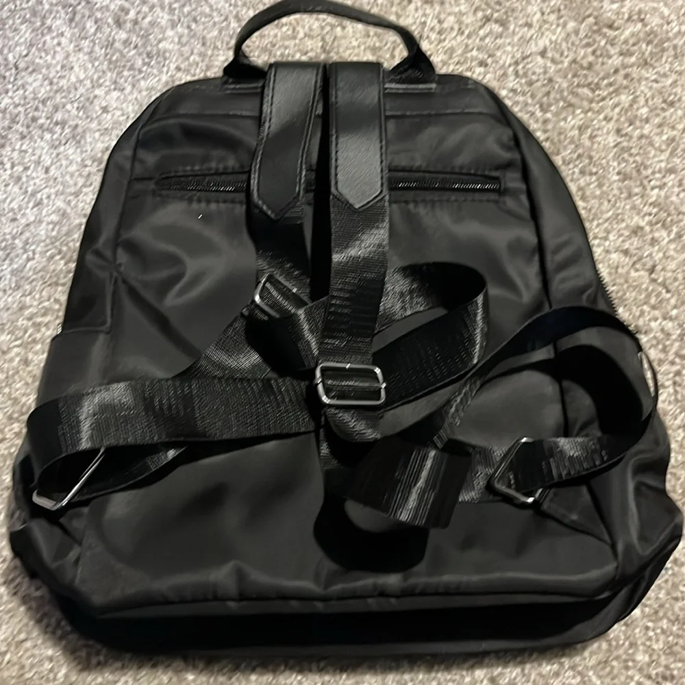 SHEIN Black Mini Waffle Material Backpack